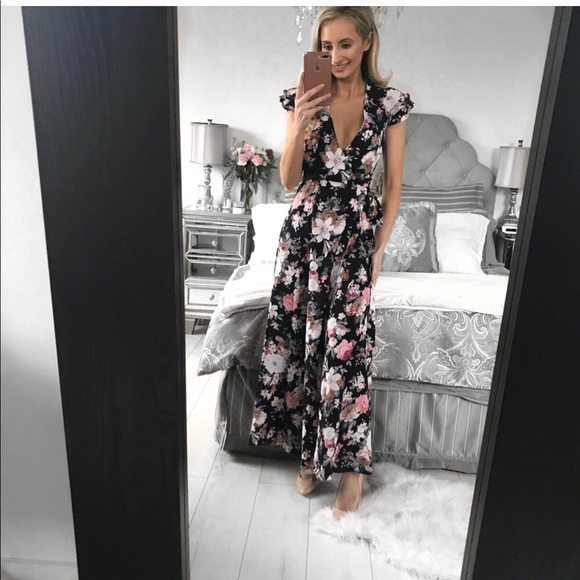 FINAL ONE!!! Floral Print Long Wrap Maxi Dress - Picture 8 of 8